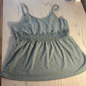 SHEIN Lace Detail Camisole - Sage Green